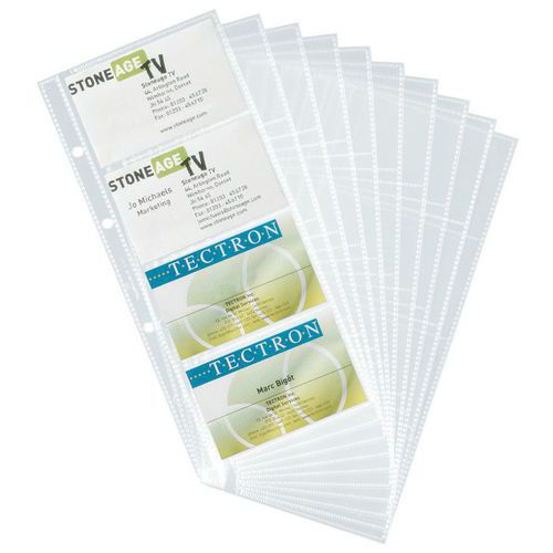 Busta trasparente per biglietto da visita 1/2 formato A5,