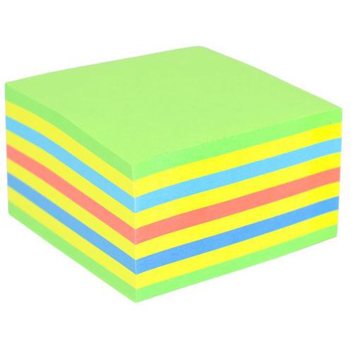 Post-It Blu/Giallo/Verde Post-It, Note A Cubetti (76 X 76 Mm) - Immagine 3