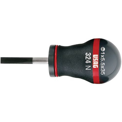 Giravite corto per viti con in taglio 324 N 0, 8X4X35,
