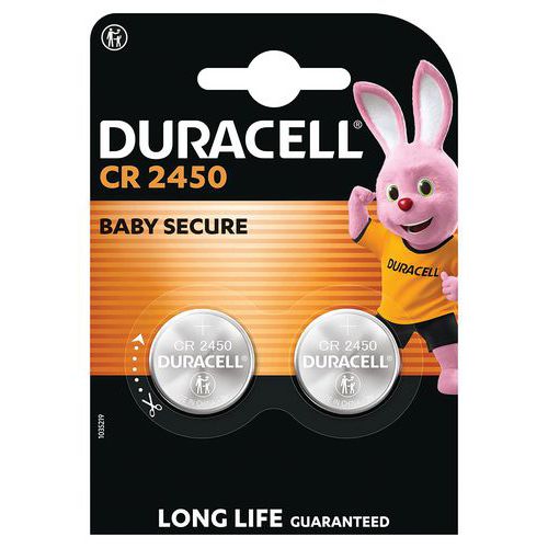Duracell Pila A Bottone Al Litio 2450 - Confezione Da 2