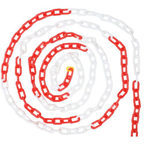 Catena rosso/bianco 12m,