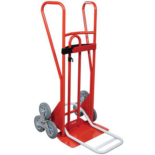 Carrello con 3 ruote a stella 250 kg Ruota antitraccia Pala mista,