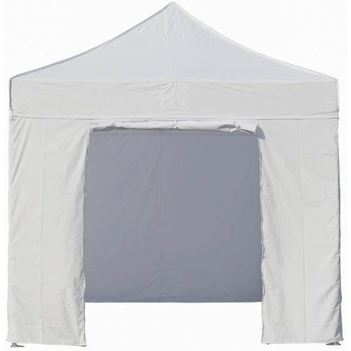 Gazebo struttura in alluminio 3x3 m con 3 pareti e 1 porta,