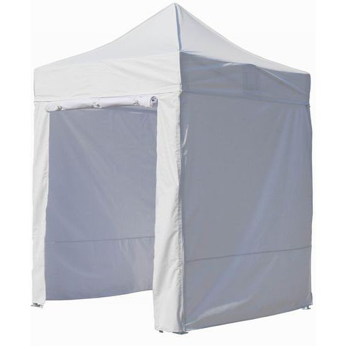 Gazebo struttura in alluminio 2x2 m con 3 pareti e 1 porta,