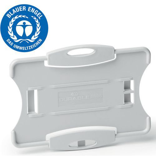 Porta-badge ECO per 1 tessera di sicurezza - Grigio,
