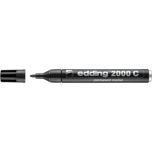 Marcatore permanente edding 2000 C punta tonda 1,5-3 mm nero - E-2000C 001 - Immagine 2