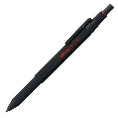 Penna multicolori e portamine 3 in 1 - Nero - rOtring®,