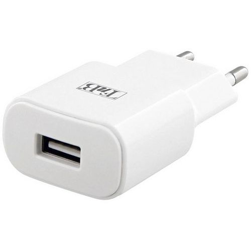 Caricatore per presa elettrica 1 USB 2,4A - Bianco - T'nB,
