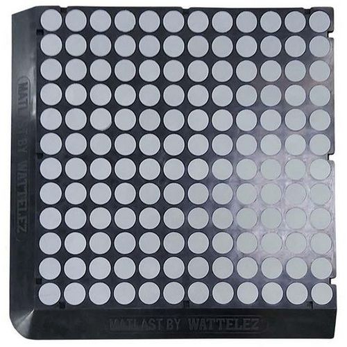 Matlast ignifugo M1 - 55,5x55,5 cm Pastiglia grigia 2 bordi,