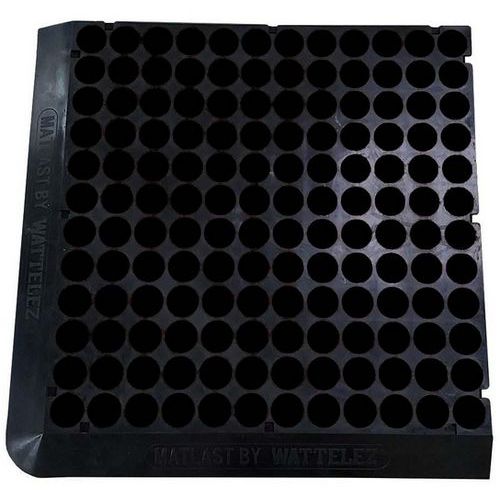 Matlast ignifugo M1 - 55,5x55,5cm Pastiglia nera 2 bordi,