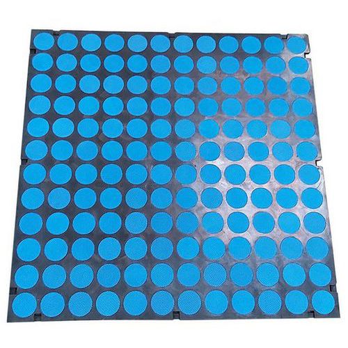 Matlast ignifugo M1 - 50x50 cm Pastiglia blu senza bordi,