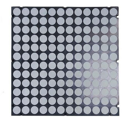 Matlast ignifugo M1 - 50x50 cm Pastiglia grigia senza bordi,