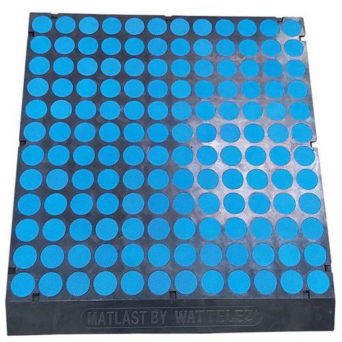 Matlast ignifugo M1 - 55,5x50 cm - Pastiglia blu 1 bordo,