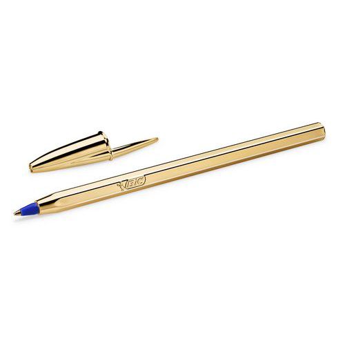 Penna a sfera Cristal Original Shine Or-Inchiostro blu-BIC,