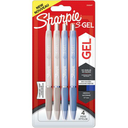 Penna gel Sharpie punta media blu e nera,