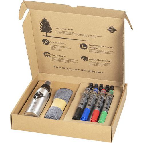 Kit di base magnetico Deluxe per lavagne bianche,