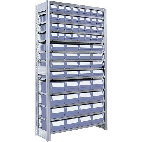 Scaffalatura colore grigio-blu,