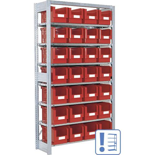 Scaffalatura lunghezza ripiano 1008 mm,