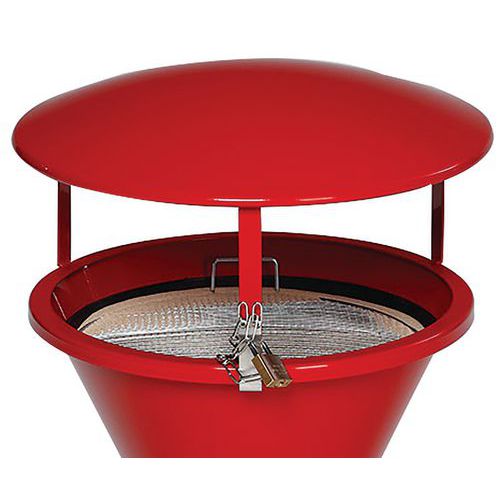 Copertura per posacenere a clessidra - Rosso - VAR,