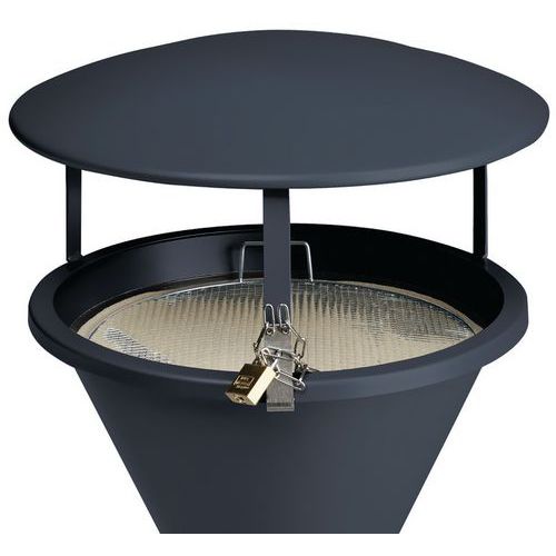 Copertura per posacenere a clessidra - Grafite - VAR,