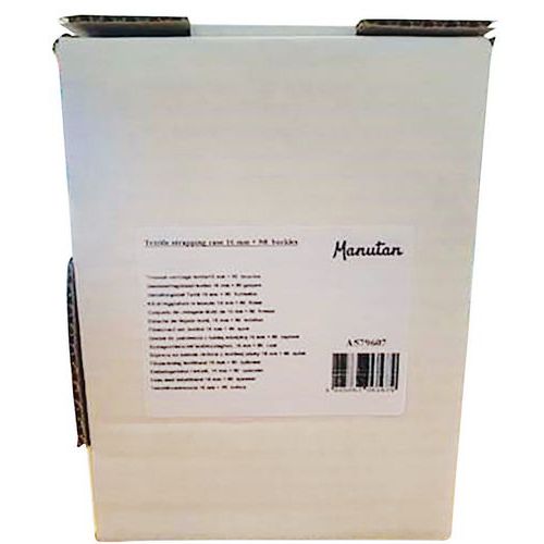 Kit di reggiatura in tessuto 16 mm x 200 m + 80 fibbie,