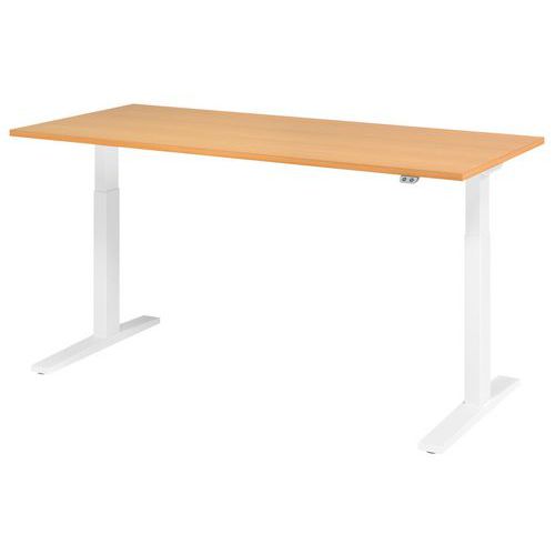 Scrivania elettrica XMKA12 -180 x 80 cm - Faggio,