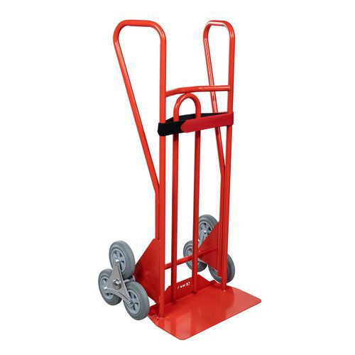 Carrello con 3 ruote a stella 250 kg Ruota antitraccia Pala fissa,