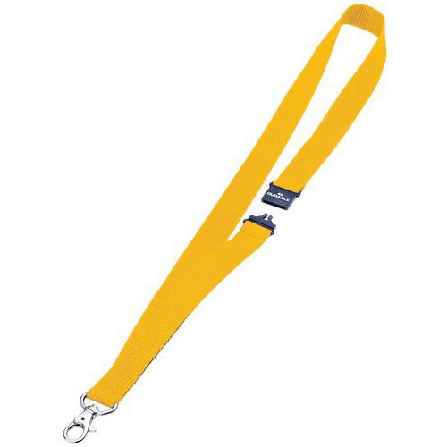 Conf 10 Lacci Tessuto Giallo Per Badge,