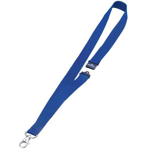 Conf 10 Lacci Tessuto Blu Per Badge,