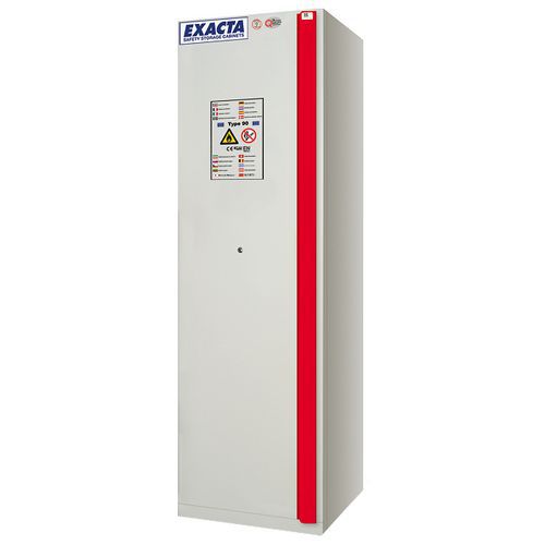 Armadio antincendio 90min-Maniglia ergonomica-1 anta grigia,