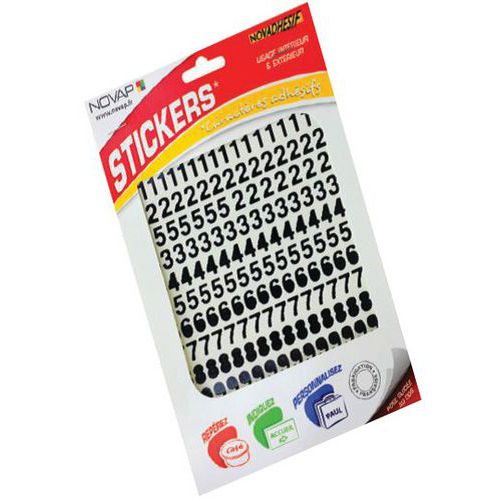 BUSTA NUMERI NOVADHESIF 20 MM NERO Nero,