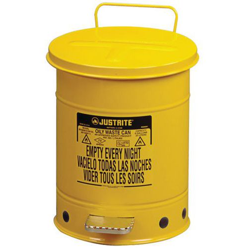 Pattumiera Gialla Per Rifiuti Huileux 23L,