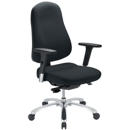 Sedia da ufficio ergonomica Bizzi nera,