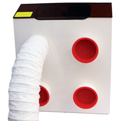 Cassa d’aspirazione 4 uscite + filtro antipolvere,