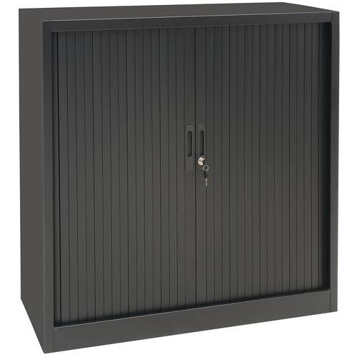 Armadio con ante a serranda 100 x 105 cm antracite,