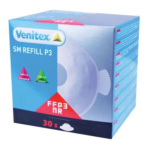 SCATOLA DA 30 FILTRI FFP3 SPIDER MASK,