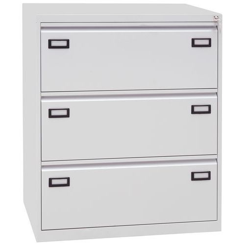 CREDENZA 3 CASSETTI H101 CM GRIGIO,