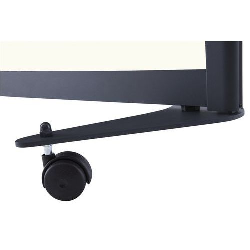 Piede stabilizzatore grigio con rotelle,