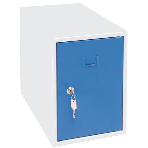 Scomparto singolo AxLxP 350x250x450 bianco/blu,