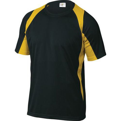 T-SHIRT BALI NERO-GIALLO TAGLIA M 100% POLIESTERE,