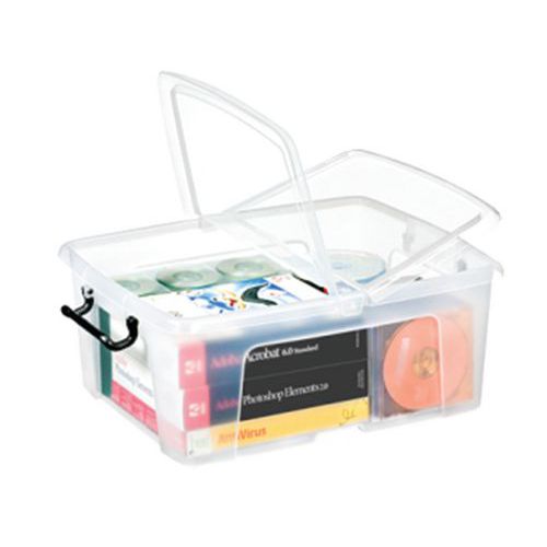 Scatola contenitore multiuso 24 l trasparente,