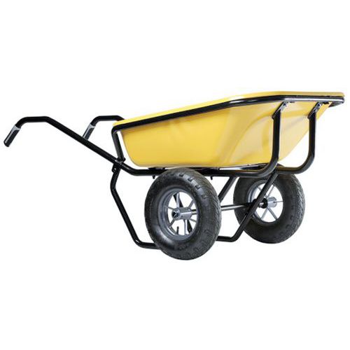 Carriola verniciata capacità 160 L ruota gonfiabile portata 250 kg,