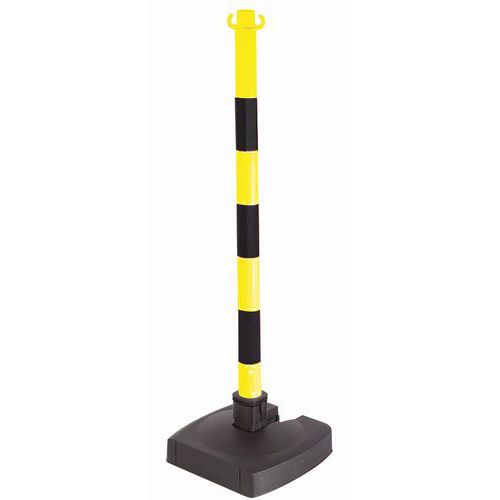 Paletto ribaltabile su base giallo/nero,