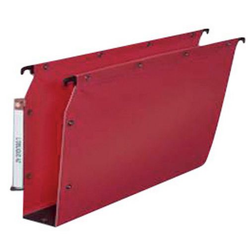 Cartella sospesa arm. fondo50 polypro, rosso,