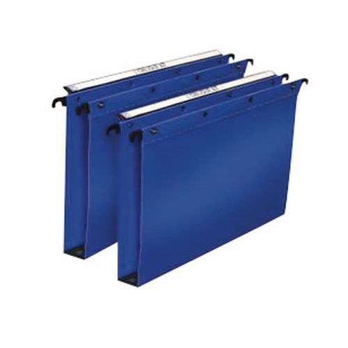 Cartella sospesa cass. fondo30 polypro, blu,