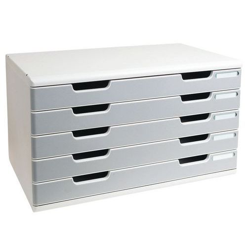Exacompta Grigio Archiviazione Di Documenti, Cassettiera Modulo (A3+) - Immagine 2