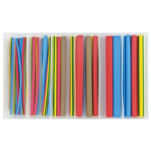 Cassetta 104 manicotti termoretraibili - 15 cm - colori assortiti,