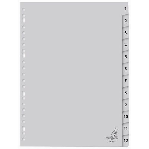 Separatore Con Indice Numerico ECO N.Divi:12 Material:Polipr,