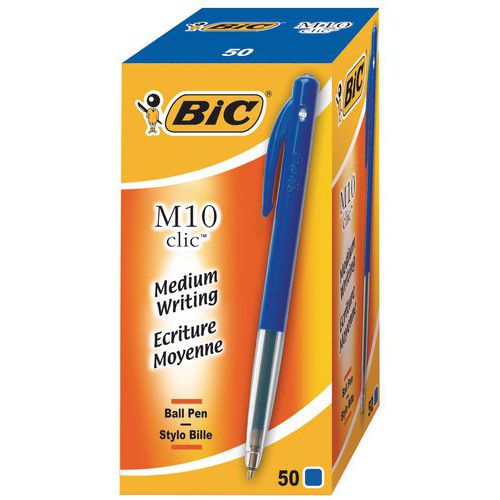 Penna a sfera Bic M10 Clic Inchiostro colore: blu,