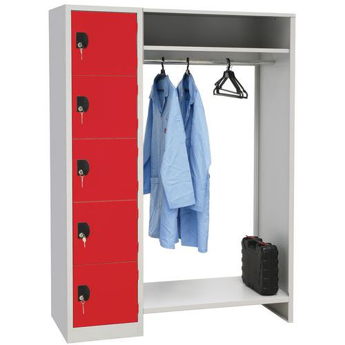 Appendiabiti sc. grigio/rosso L 450 mm L450mm,